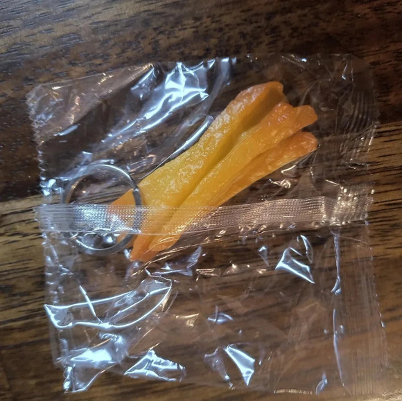 Otaku Ramen Accessories - 1 pc French fries keychain key ring men's women's accessory decor bag funny food